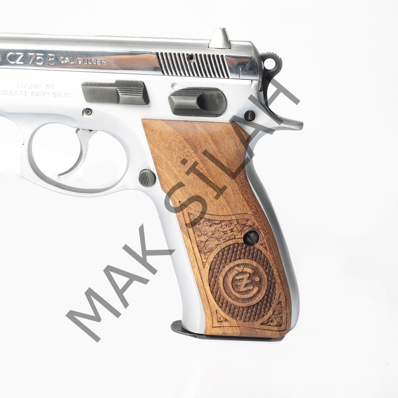 Cz 75 B 85 B Arma Cz Baklava Motif Ceviz Ahşap Silah Kabze