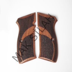 Cz 75 B 85 B Cz Arma Baklava Motif Ceviz Ahşap Silah Kabze