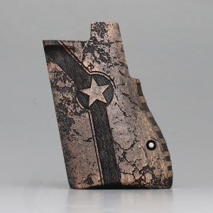 Desert Eagle Yıldız Motif Ceviz Ahşap Silah Kabze