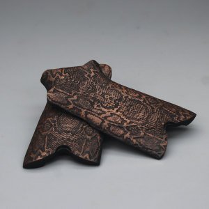 Ruger Yılan Derisi Motif Ceviz Ahşap Silah Kabze