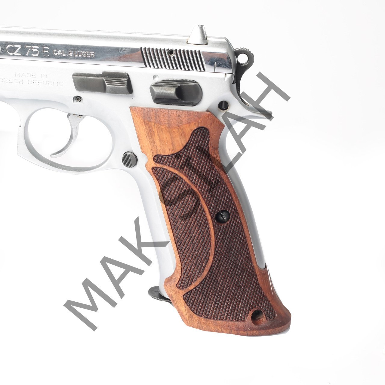 Cz 75 B Atış Baklava Kesik Motif Ceviz Ahşap Silah Kabze