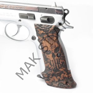 Cz 75 B Atış Kuru Kafa Ceviz Ahşap Silah Kabze