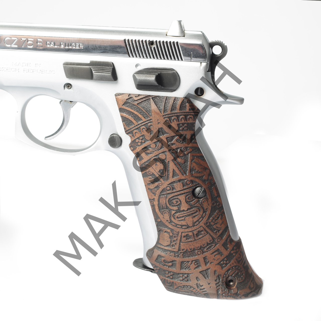 Cz 75 B Atış Maya Ceviz Ahşap Silah Kabze