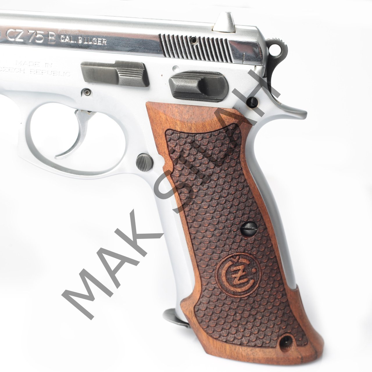 Cz 75 B Atış Cz Arma Balık Pulu Ceviz Ahşap Silah Kabze