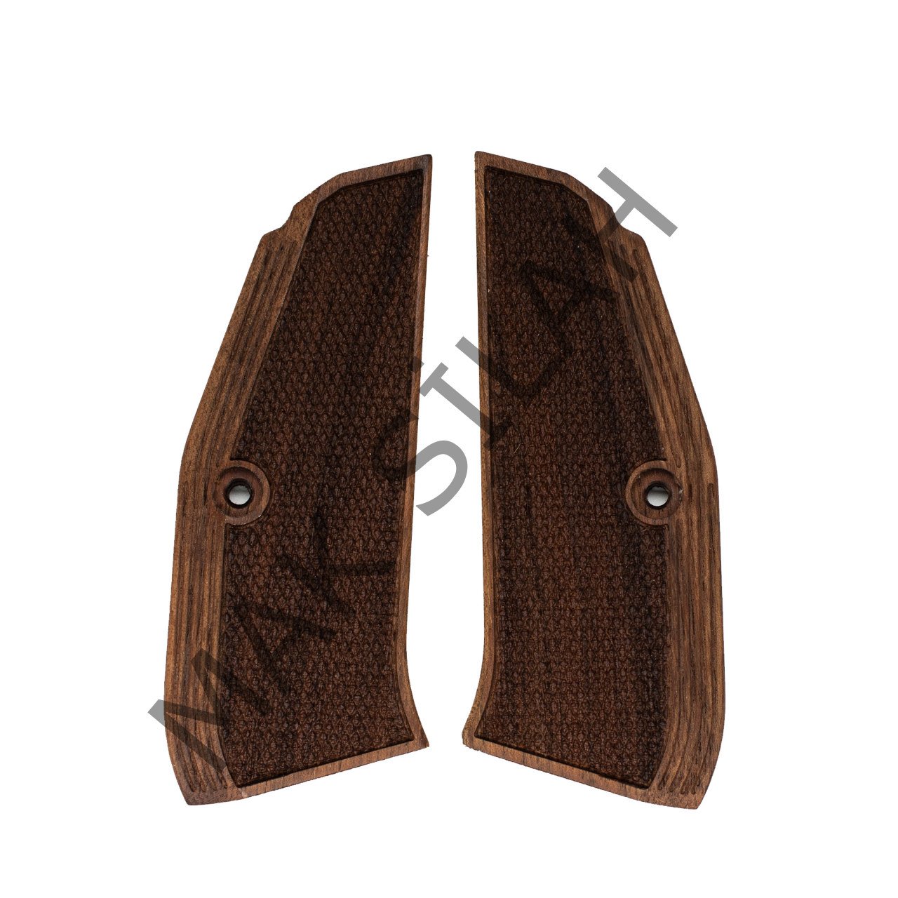 Cz Shadow 2 İnce Nokta Motif Ceviz Ahşap Silah Kabze