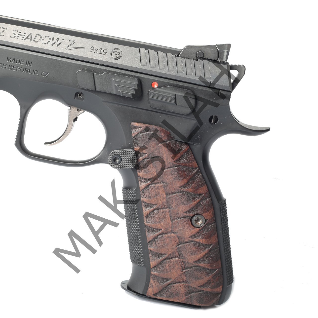 Cz Shadow 2 Dalga Motif Ceviz Ahşap Silah Kabze