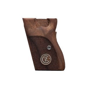 Çek Vizör Beyaz Metal Arma Cz Nokta Motif Ceviz Ahşap Silah Kabze