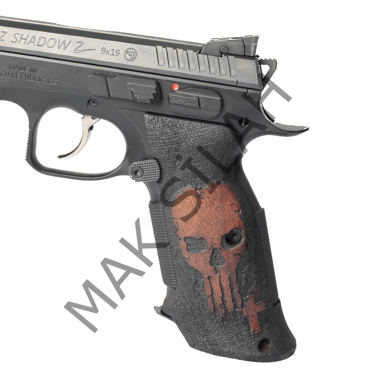 Cz Shadow 2 Atış Kuru Kafa Haç Ceviz Ahşap Silah Kabze