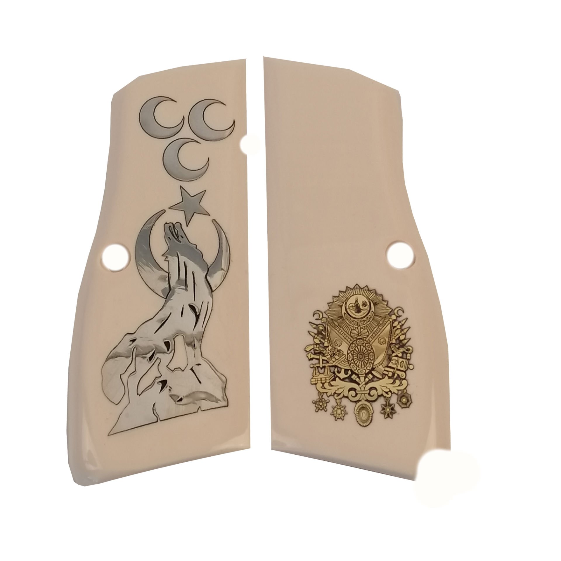Browning Hp Halkalı Bej Akrilik Beyaz Metal