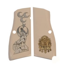 Browning Hp Halkalı Bej Akrilik Beyaz Metal