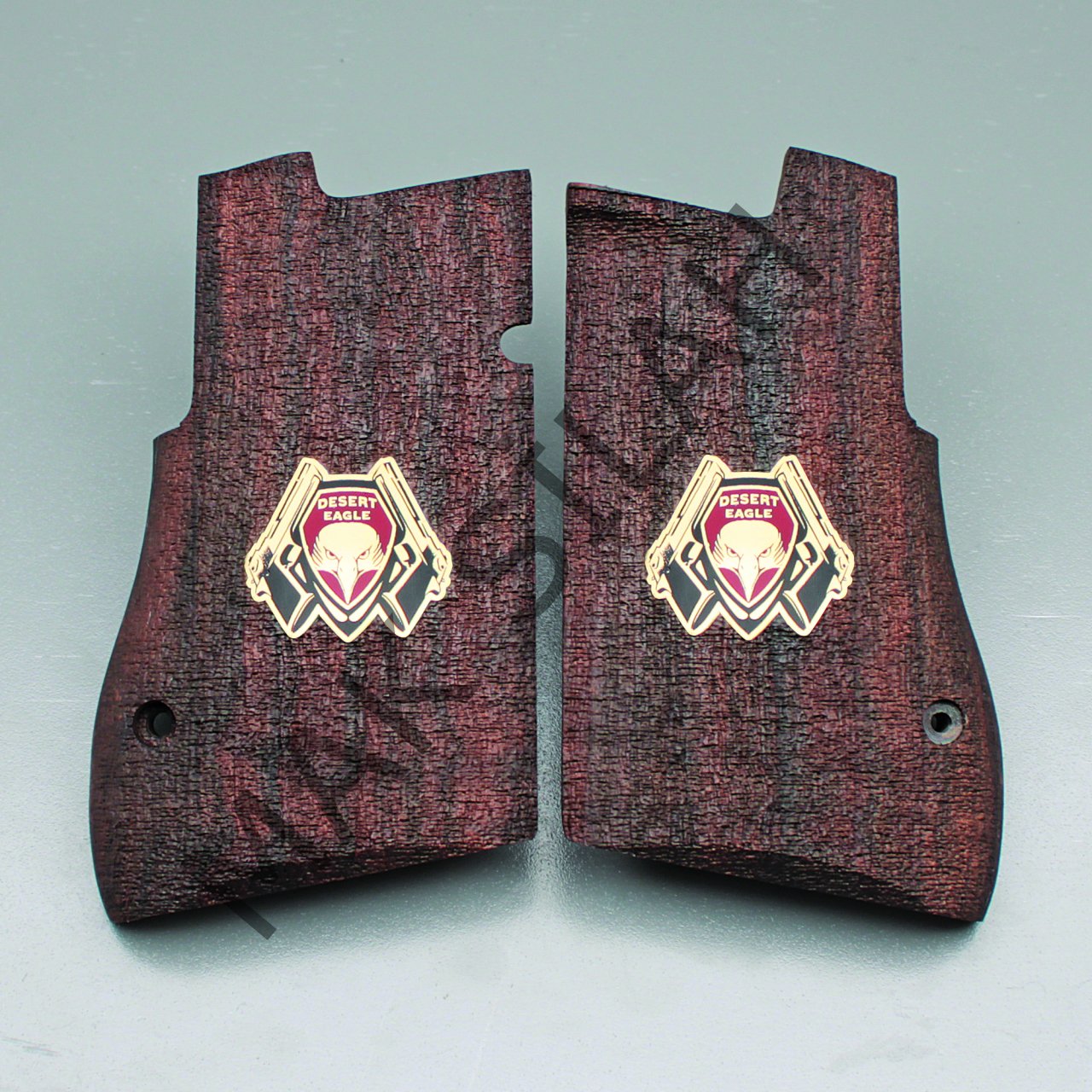 Desert Eagle Sarı Metal Kartal Silah Mineli Ceviz Ahşap Silah Kabze