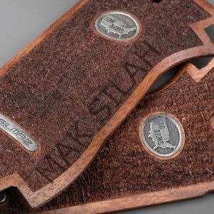 Sar Arms K2 45 Beyaz Metal Pütürlü Ceviz Ahşap Silah Kabze
