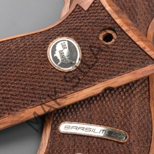 Sar Arms K2 45 Beyaz Metal Arma Nokta Motif Ceviz Ahşap Silah Kabze