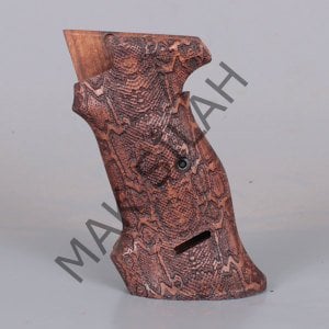 Sig P 210 Atış Yılan Derisi Motif Ceviz Ahşap Silah Kabze
