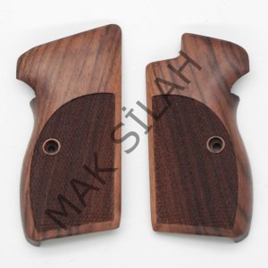 Sig P 210 Halkasız Klasik Pütürlü Ceviz Ahşap Silah Kabze