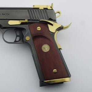 Yavuz 1911 Sarı Metal Arma Kurt Burgundy Ceviz Ahşap Silah Kabze