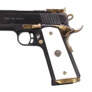 Yavuz 1911 Sarı Metal Kurt Beyaz Akrilik Silah Kabze