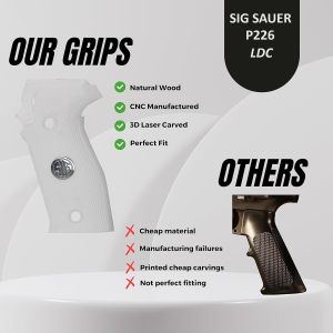P 226 LDC 2 Pleksi Beyaz Metal