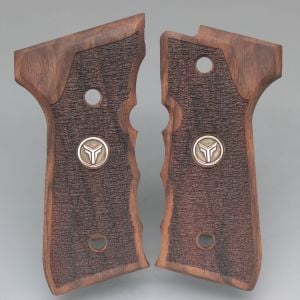 Yavuz 1911 Sarı Metal Kurt Pütürlü Ceviz Ahşap Silah Kabze