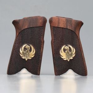 Ruger Sarı Metal Kartal Arma Ceviz Ahşap Silah Kabze