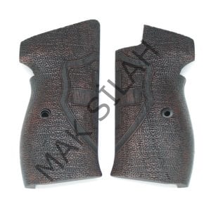 Sig P 210 Ortapedik Halkasız Kalkan Parazit Motif Ceviz Ahşap Silah Kabze