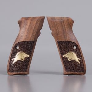 Cz 75 B Sarı Metal Domuz Ceviz Ahşap Silah Kabze