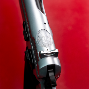 Cz 75 B // Beyaz mat krom Parçalar siyah Cerekote Pleksi Kabze Tasarımı