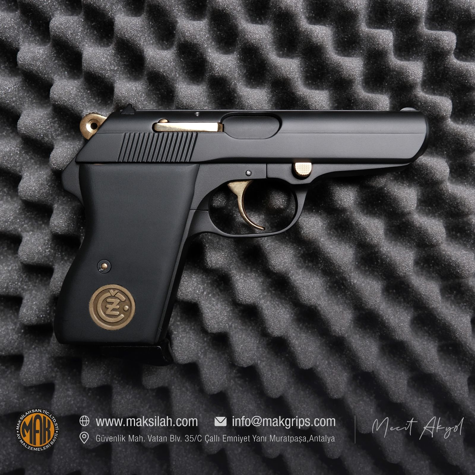 CZ 70 Çek Vizör // Cz Siyah Cerekote Gold Titanyum Parçalar Mat Pleksi Kabze Tasarımı