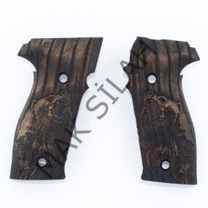Sig Sauer P 226 Ayı Ceviz Ahşap Silah Kabze