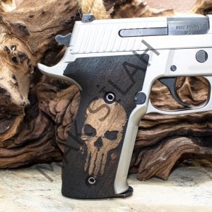 Sig Sauer P 226 Punisher Ceviz Ahşap Silah Kabze