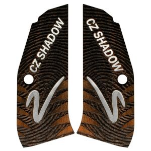 Cz Shadow 2 Beyaz Metal Logolu Ceviz Ahşap Silah Kabze