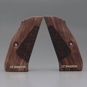 Cz Shadow 2 Sarı Metal Yazı Ceviz Ahşap Silah Kabze