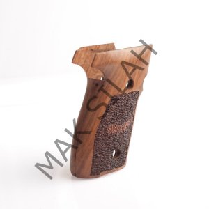 Sig Sauer P 229 Sig Yazı Pütürlü Motif Ceviz Ahşap Silah Kabze