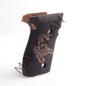 Sig Sauer P 229 Akrep Nokta Motif Ceviz Ahşap Silah Kabze