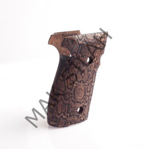 Sig Sauer P 228 P 229 Yılan Derisi Motif Ceviz Ahşap Silah Kabze