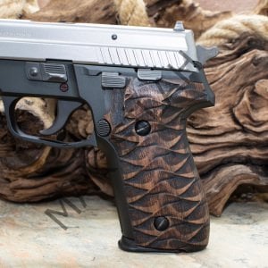 Sig Sauer P 228 P 229 Zigzag Ceviz Ahşap Silah Kabze