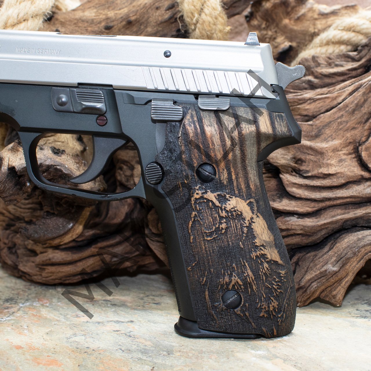 Sig Sauer P 228  P 229 Ayı Ceviz Ahşap Silah Kabze