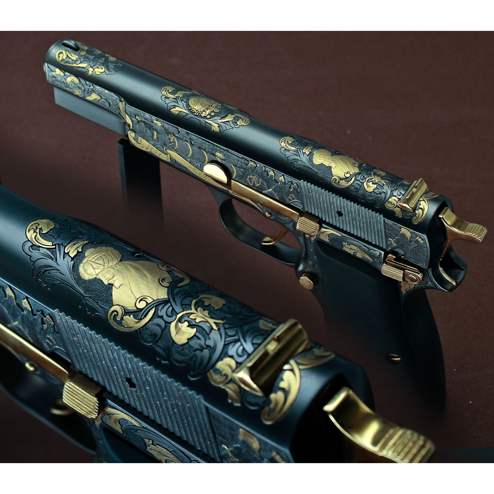 Browning MK3 // Fetih 1453 -Sarı Titanyum,3D Özel Gravür