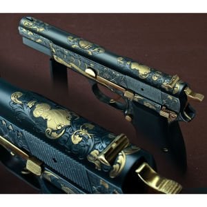 Browning MK3 // Fetih 1453 -Sarı Titanyum,3D Özel Gravür