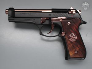 Beretta 92FS // Siyah Krom,Parlak Rose Kaplama Parçalar