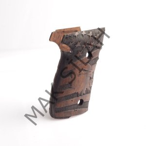 Sig Sauer P 228 P 229 Amerikan Bayraklı Kartal Ceviz Ahşap Silah Kabze