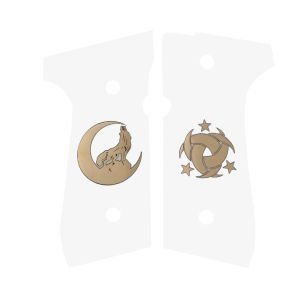 92 FS Beyaz Akrilik Sarı Metal