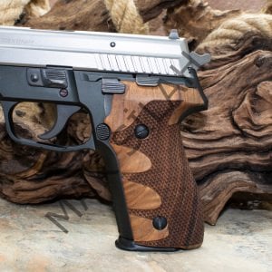 Sig Sauer P 228 P 229 Baklava Motif Parma İzi Ceviz Ahşap Silah Kabze