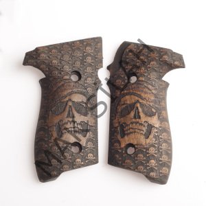 Sig Sauer P 228 P 229 Kuru Kafa Motif Ceviz Ahşap Silah Kabze