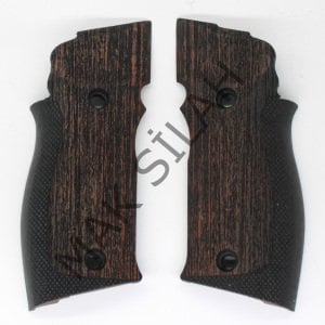 Sig Sauer X5 X6 Düz Nokta Motif Ceviz Ahşap Silah Kabze