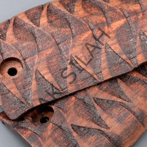 Sig Sauer X5 X6 Zigzag Motif Ceviz Ahşap Silah Kabze