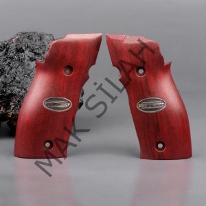 Sig Sauer X5 X6 Beyaz Metal Mastershop Red Ceviz Ahşap Silah Kabze
