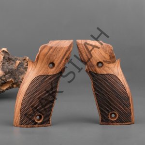Sig Sauer X5 X6 Nokta Motif Ceviz Ahşap Silah Kabze