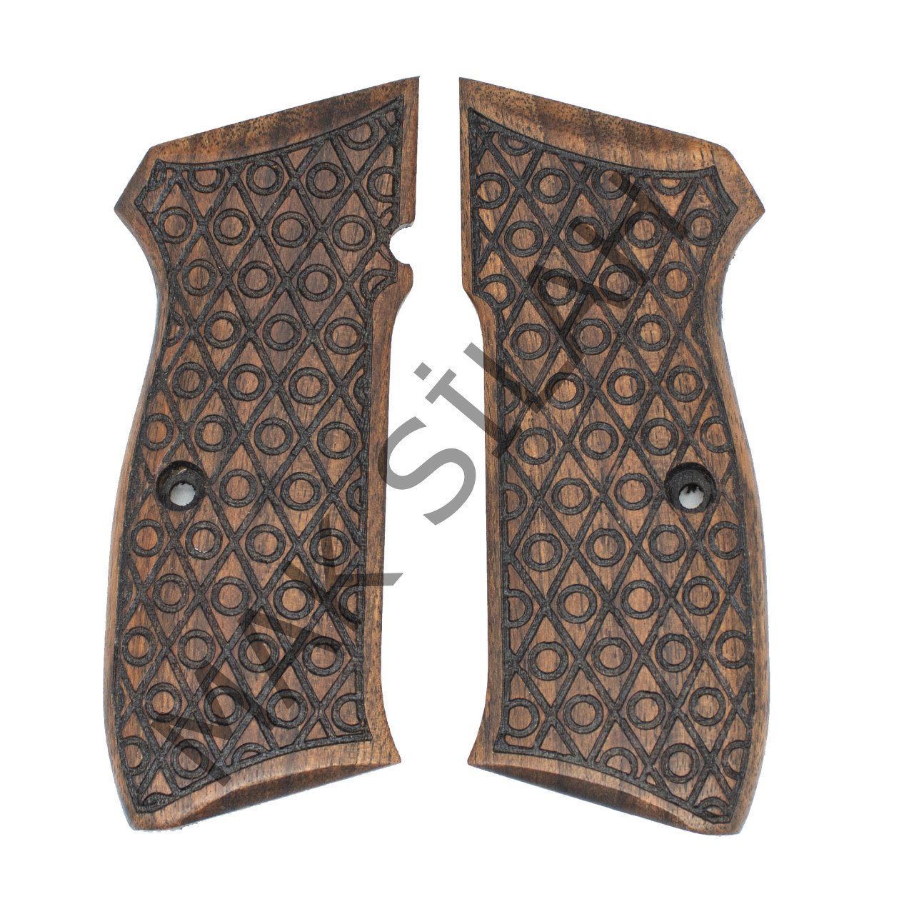 Cz 75 B Baklava O Motif Ceviz Ahşap Silah Kabze